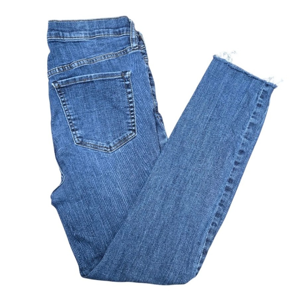 Free‎ People Distressed Denim Jeans W30 Button Fly Raw Hem Ripped